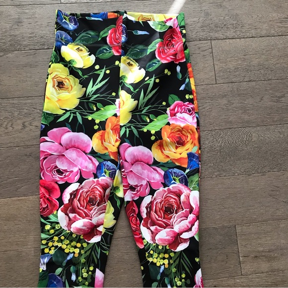 DOLCE&GABBANA Floral high-rise stirrup leggings